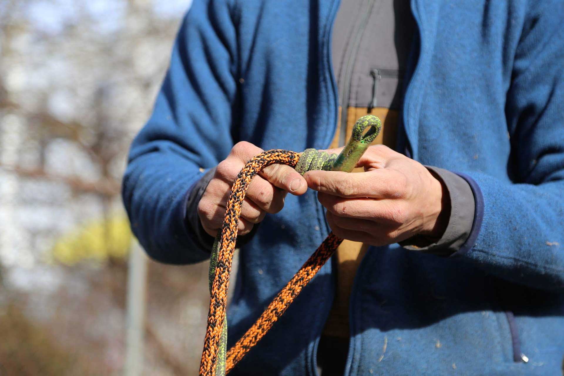 Tree climbing rope